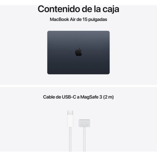 Apple MacBook Air 15,3" Apple M5 24GB 1TB SSD GPU 10 núcleos macOS Medianoche