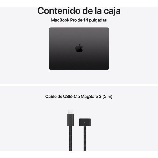 Apple MacBook Pro 14" Apple M5 Pro 15 núcleos 24GB 2TB SSD GPU 16 núcleos macOS Negro Espacial