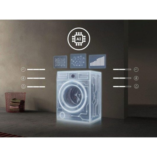 Lavadora AEG LFE6G54H4B Carga Frontal 10,5 kg 1400 rpm A Blanca Autodosificación IA