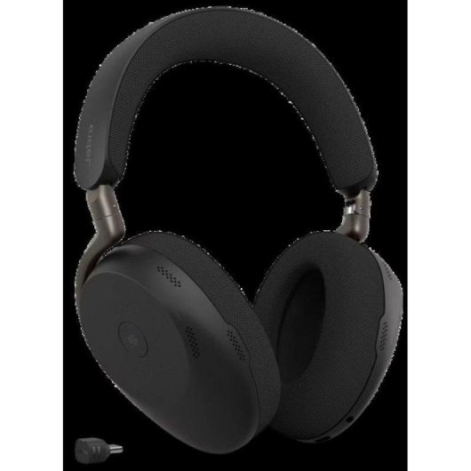 Auriculares Jabra Evolve3 85 Bluetooth sem fios com Cancelamento de Ruído, micro IA, carregamento sem fios, preto