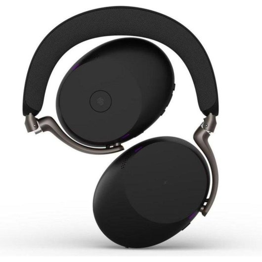 Cuffie Jabra Evolve3 85 wireless Bluetooth con cancellazione rumore, microfono IA, uso professionale, ricarica wireless, nero
