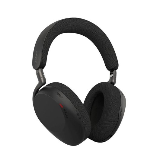 Cuffie Jabra Evolve3 85 wireless Bluetooth con cancellazione rumore, microfono IA, uso professionale, ricarica wireless, nero