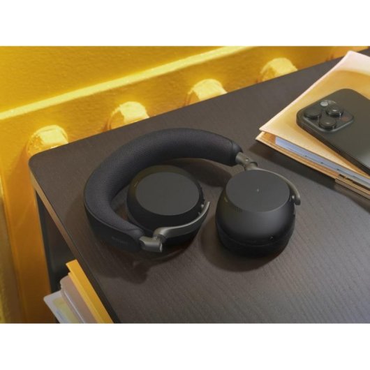 Auricolari Jabra Evolve3 75 wireless Bluetooth con Cancellazione Rumore, Microfono IA, nero