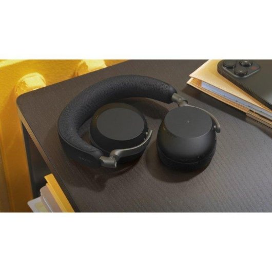Auriculares inalámbricos Jabra Evolve3 75 Bluetooth negros con Cancelación de Ruido, Micrófono IA y diseño plegable
