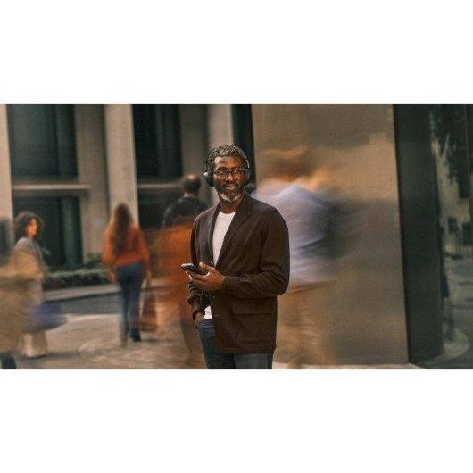 Auriculares inalámbricos Jabra Evolve3 75 Bluetooth negros con Cancelación de Ruido, Micrófono IA y diseño plegable