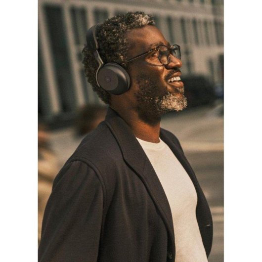 Auriculares inalámbricos Jabra Evolve3 75 Bluetooth negros con Cancelación de Ruido, Micrófono IA y diseño plegable