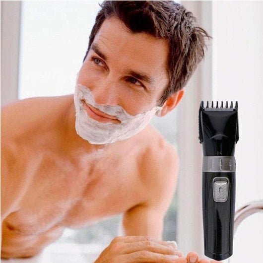 Recortadora de Barba Corporal Dunlop Pro ED-06464 Inalámbrica 45min Seco 2 Peines