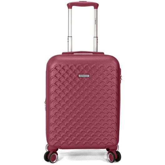 Mala de cabine expansível Benzi BZ5823GT-50, ABS, 55 cm, tamanho de cabine, 4 rodas duplas, fechadura de combinação de 3 dígitos, cor bordeaux