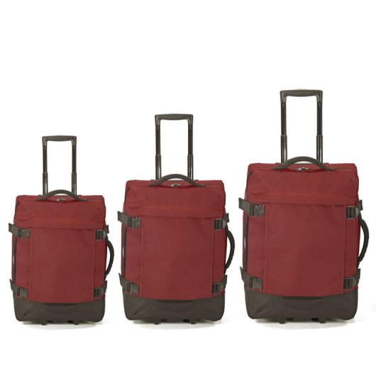 Conjunto de malas Benzi Bz5850na de 3 peças, 2 rodas, tamanho cabine 50cm, médio 60cm, grande 70cm, pega telescópica, laranja.