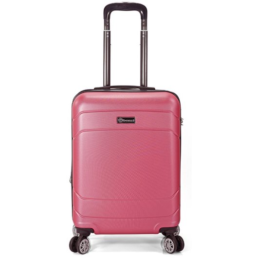 Mala de cabine Benzi BZ5784RS-50, 50 cm, rígida e expansível, em ABS, leve, com capacidade para 40 litros, 4 rodas duplas e fechadura de combinação, cor-de-rosa.