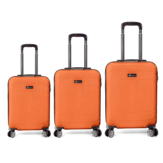 Benzi Bz5784na Juego De Maletas 3 Piezas Rígidas Extensibles, Abs, Cabina 50 Cm Mediana 60 Cm Grande 70 Cm, 4 Ruedas Dob