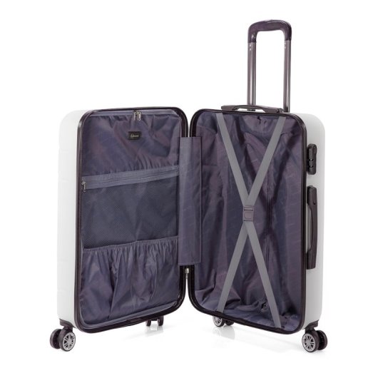 Benzi Bz5784na Juego De Maletas 3 Piezas Rígidas Extensibles, Abs, Cabina 50 Cm Mediana 60 Cm Grande 70 Cm, 4 Ruedas Dob