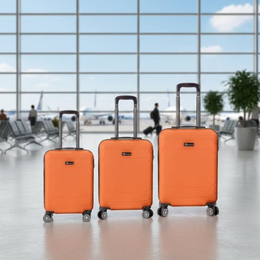 Benzi Bz5784na Juego De Maletas 3 Piezas Rígidas Extensibles, Abs, Cabina 50 Cm Mediana 60 Cm Grande 70 Cm, 4 Ruedas Dob