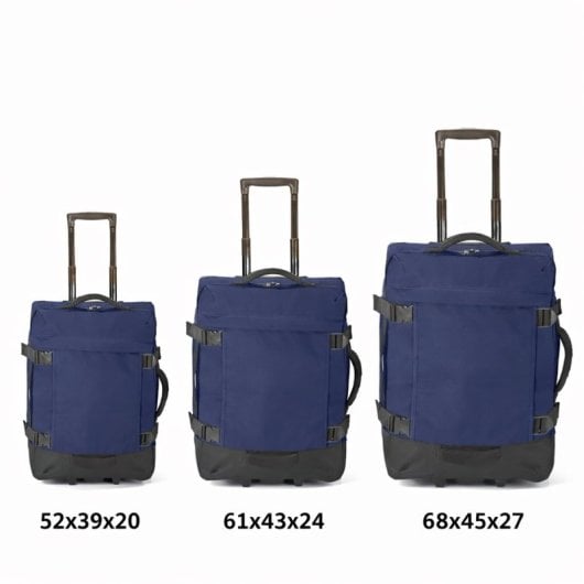 Benzi Bz5850a Juego De Maletas, 3 Piezas Blandas, 2 Ruedas, Cabina 50 Cm Mediana 60 Cm Grande 70 Cm, Asa Telescópica, Az