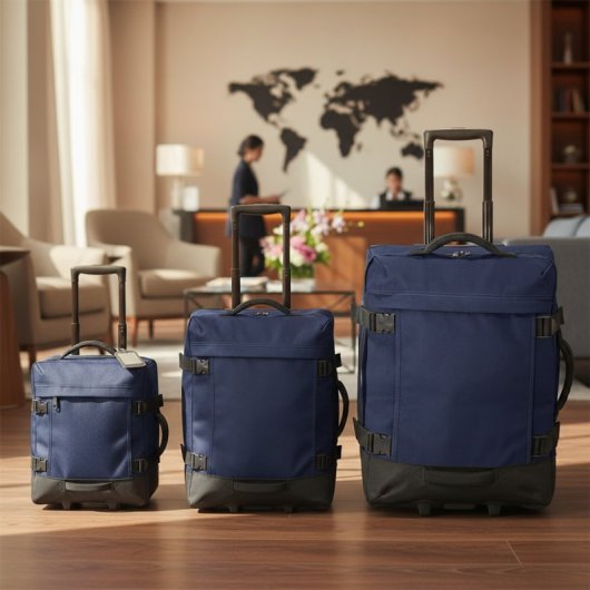 Benzi Bz5850a Juego De Maletas, 3 Piezas Blandas, 2 Ruedas, Cabina 50 Cm Mediana 60 Cm Grande 70 Cm, Asa Telescópica, Az