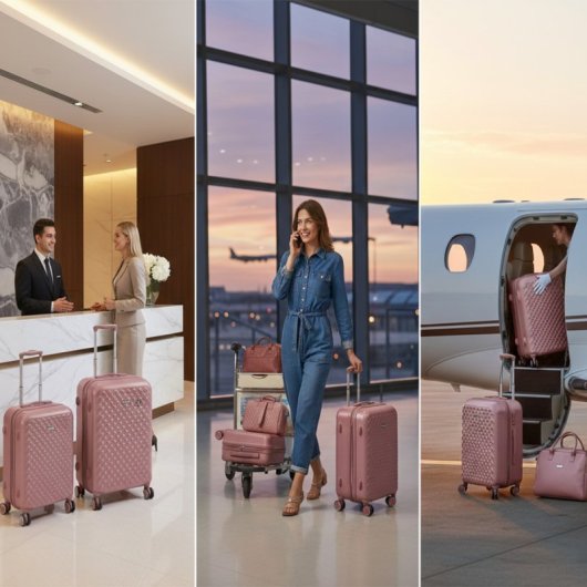 Benzi Bz5823rs Juego De Maletas 3 Piezas Rígidas Extensibles Abs, Cabina 50 Cm Mediana 60 Cm Grande 70 Cm, 4 Ruedas Dobl