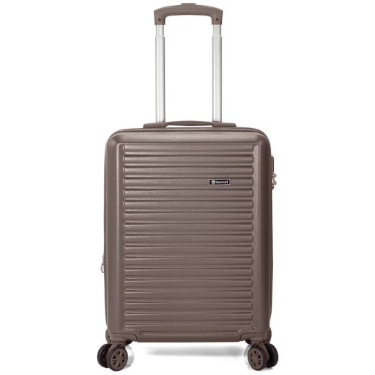 Mala de cabine Benzi BZ5845oro-50, expansível, em ABS, tamanho de cabine de 55 cm, 4 rodas duplas, fechadura de combinação de 3 dígitos, dourada.