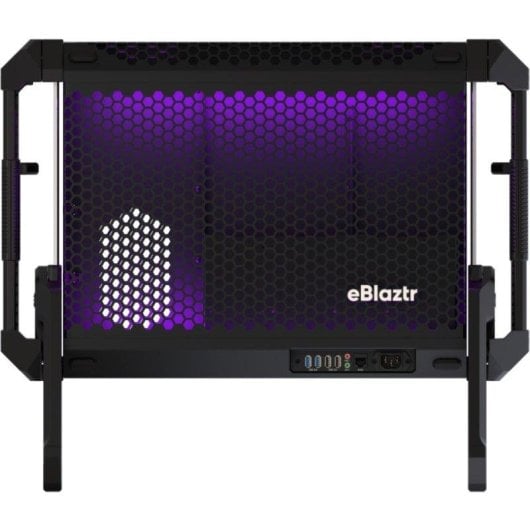 Châssis ITX eBlaztrPortable Aluminium Noir USB 3.2 Support Écran 25 pouces