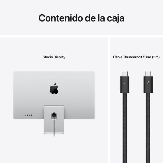Apple Studio Display 27" Ultra HD 5K 60Hz LED True Tone Altavoces Cámara Thunderbolt Vidrio Nanotexturizado