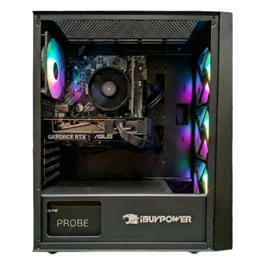 PC Sobremesa IBUYPOWER Fighter Warpath Lite AMD Ryzen 5 5500 16GB 1TB SSD RTX 5060 Windows 11