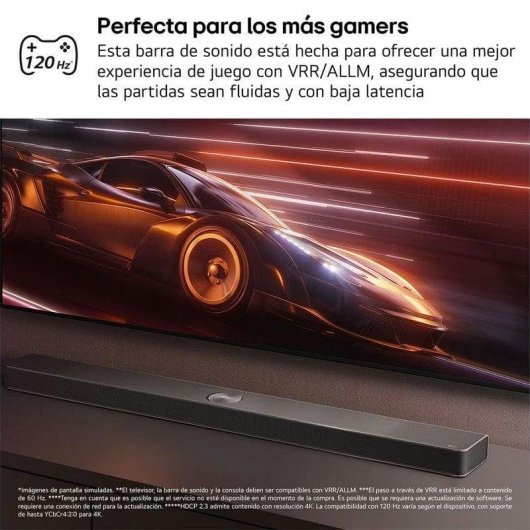 Soundbar LG S70TY 3.1.1 400W Bluetooth HDMI eARC Subwoofer Dolby Atmos