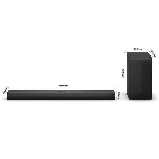 Soundbar LG S70TY 3.1.1 400W Bluetooth HDMI eARC Subwoofer Dolby Atmos