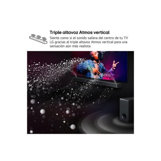 Barra de sonido LG S70TY Bluetooth HDMI eARC 400W Dolby Atmos Subwoofer inalámbrico