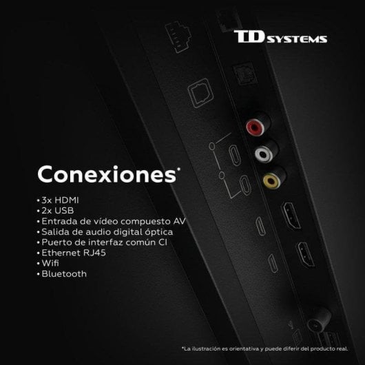 TV TD Systems LED M40C22TIZEN 40" Full HD 60Hz Smart TV Tizen HDR Dolby Digital Plus