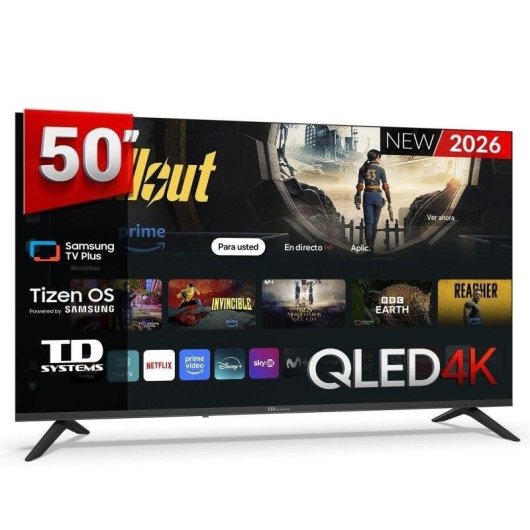TV TD Systems QLED M50QC22TIZEN 50" 4K UltraHD 60Hz Smart TV Tizen HDR10 Bixby