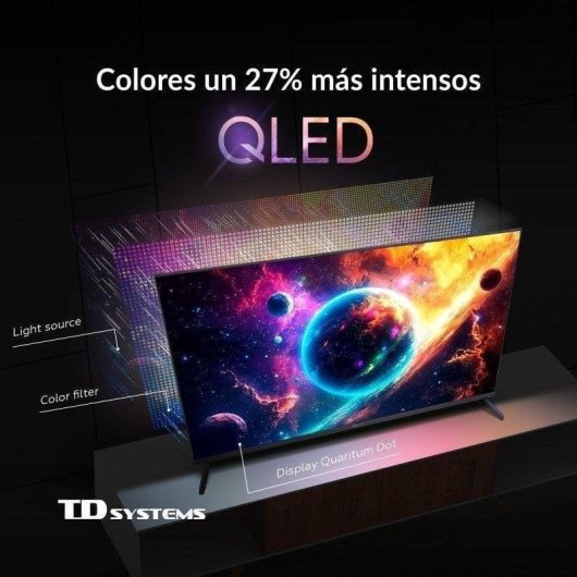 TV TD Systems QLED M40QC22TIZEN 40" Full HD 60Hz Smart TV Tizen HDR Dolby Audio