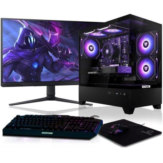 PC fisso BEASTCOM Q5 Pro Intel Core i7-11700F 16GB 1TB SSD RTX 3050 Windows 11 WiFi5 27"