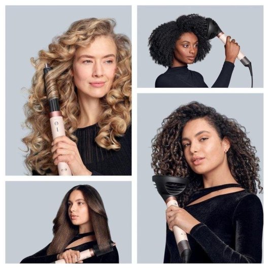 Multistyler Dyson Airwrap Co-anda 2x 1700W Coanda 4 Temperature Nero Oro Rosa