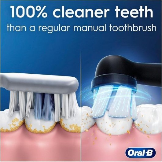 Oszillierende Zahnbuerste Oral-B iO2 Schwarz 3 Modi Drucksensor Timer
