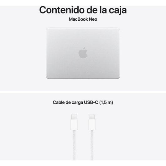 Portátil Apple MacBook Neo 13'' Apple A18 Pro 512GB SSD 8GB GPU 5 núcleos macOS Ecrã Liquid Retina