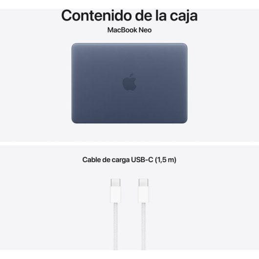 Apple MacBook Neo 13" Apple A18 Pro 8GB 512GB SSD GPU 5 núcleos macOS Touch ID Índigo