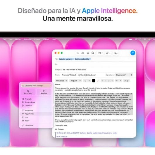 Apple MacBook Neo 13" Apple A18 Pro 8GB 512GB SSD GPU 5 núcleos macOS Touch ID Rosa Nube