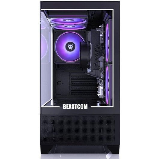 Desktop-PC BEASTCOM Q3 AMD Ryzen 7 16GB 512GB SSD Vega Radeon Windows 11 Pro 24 Zoll Monitor Set