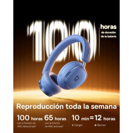 Auriculares Baseus Inspire XH1 Inalámbricos Bluetooth Cancelamento de Ruído Hi-Res Azul Crepúsculo