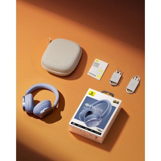 Auriculares Baseus Inspire XH1 Inalámbricos Bluetooth Cancelamento de Ruído Hi-Res Azul Crepúsculo