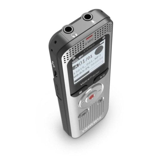 Dictafone Philips Voice Tracer DVT2050/00 estéreo 8GB LCD FM USB