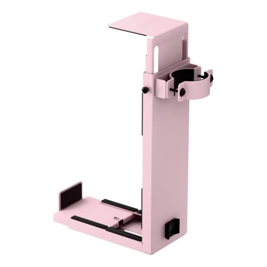 Arozzi AZ-PCMOUNT-PNK PC-Halterung Untertisch Stahl Rosa Höhenverstellbar Max 30 kg