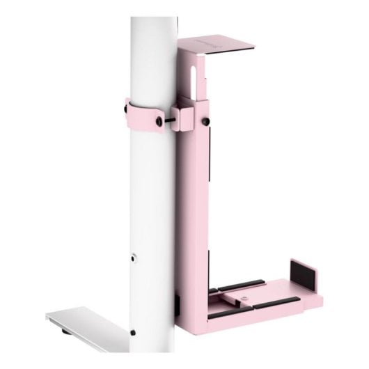 Arozzi AZ-PCMOUNT-PNK PC-Halterung Untertisch Stahl Rosa Höhenverstellbar Max 30 kg