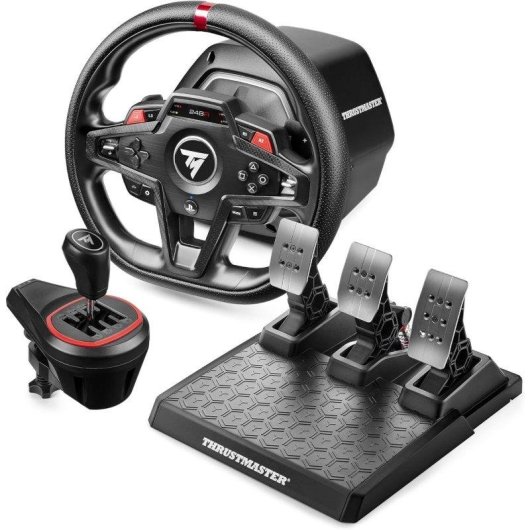 Volante Thrustmaster T248R Shifter Pack Force Feedback LCD Pedales T3PM PS5 PS4 PC