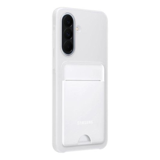 Funda para móvil Samsung EF-OA376TJEGWW carteira cinza claro com bolso para Galaxy A37 5G