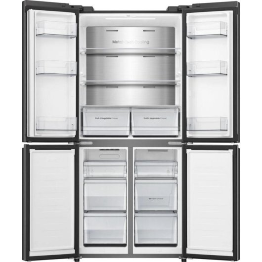 Réfrigérateur Américain Hisense RQ5P470SAFE No Frost 178 cm 483 L E Noir WiFi