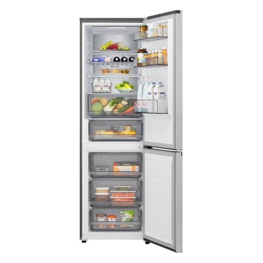 Frigorífico Combi LG GBBS726CPY Total No Frost 203cm 375L C Prata WiFi