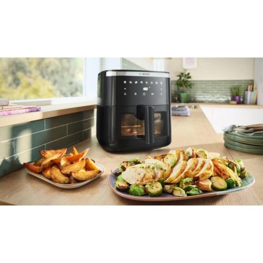 Fritadeira de Ar Bosch Serie 6 MAF671B1 7,2L 1800W com Temporizador e Função Horneado
