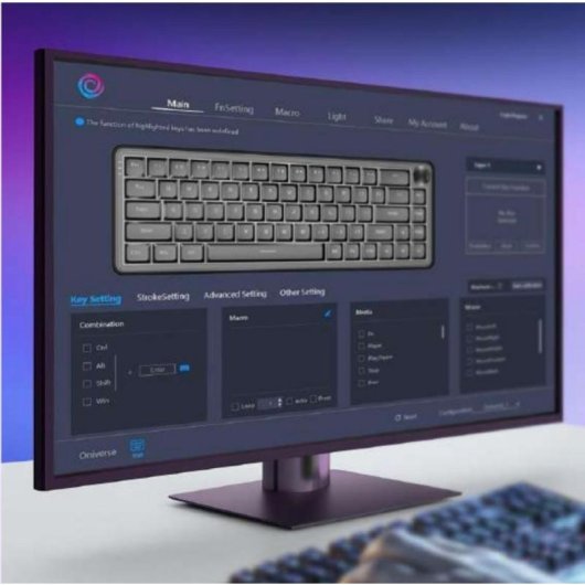 Tastiera Oniverse Magnus 65% cablata compatta con retroilluminazione RGB USB