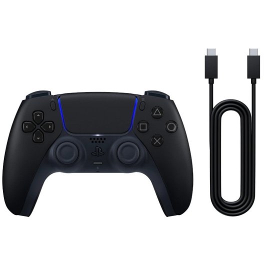 Sony DualSense V3 Midnight Black Mando Inalámbrico para PS5 + Cable + Indeca Cargador Dual