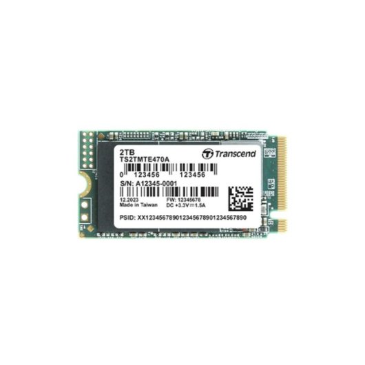 Disco Duro Transcend MTE470A 128GB SSD M.2 PCIe 3.1 NVMe 2000MB/s Verschlüsselung